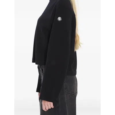 Moncler X Edward Enninful Black Sweatshirts In Black