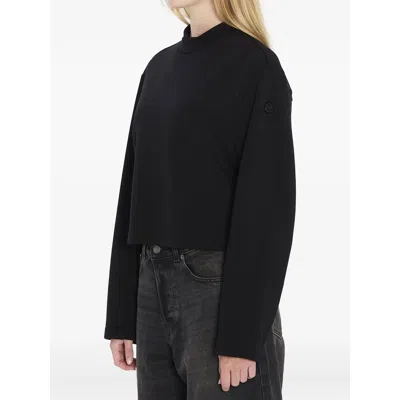 Moncler X Edward Enninful Black Sweatshirts In Black