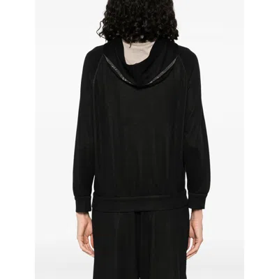Brunello Cucinelli Black Sweatshirts In Black