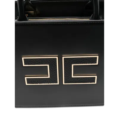 Elisabetta Franchi Black Tote Bags
