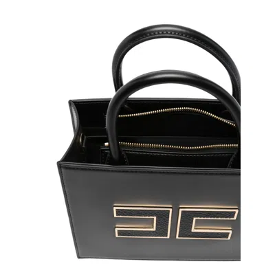 Elisabetta Franchi Black Tote Bags