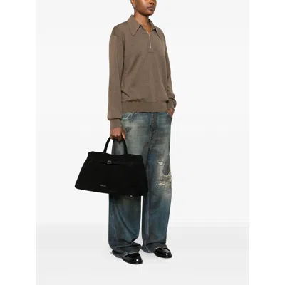 Manu Atelier Black Tote Bags