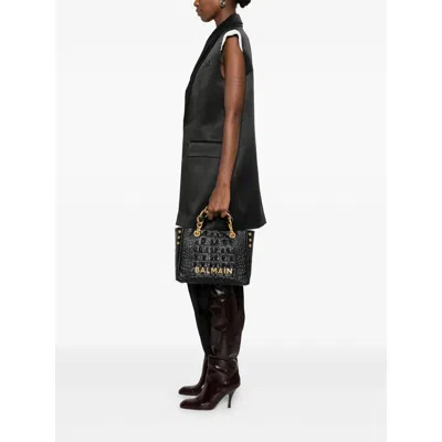 Balmain Black Tote Bags