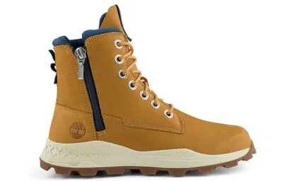 Timberland Brooklyn Side Zip Wide-fit Boot 'wheat Nubuck' In Multi