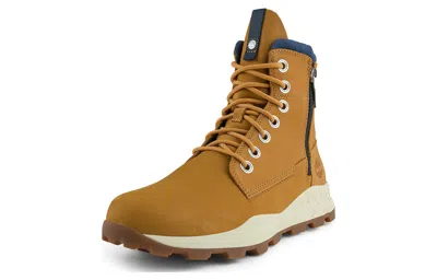 Timberland Brooklyn Side Zip Wide-fit Boot 'wheat Nubuck' In Multi