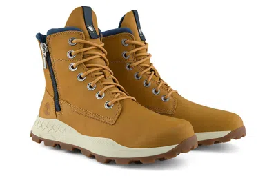 Timberland Brooklyn Side Zip Wide-fit Boot 'wheat Nubuck' In Multi
