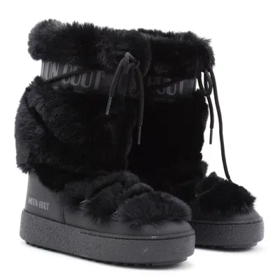 Moon Boot Boots Blacks And Greys In Black