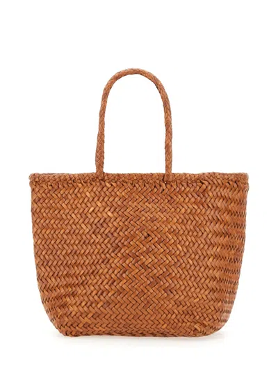 Dragon Diffusion Small Grace Basket Bag In Brown