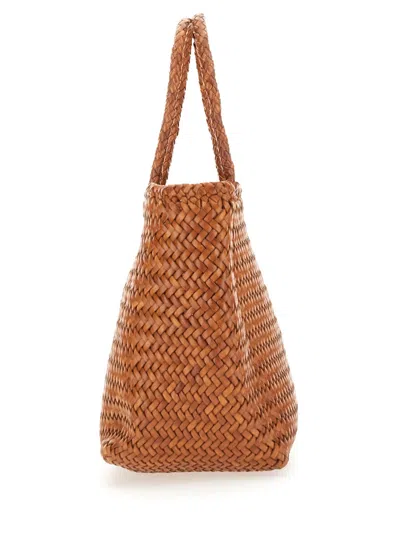 Dragon Diffusion Small Grace Basket Bag In Brown