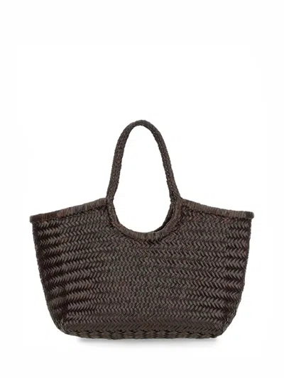 Dragon Diffusion Nantucket Large Woven Shoulder Bag In Brown