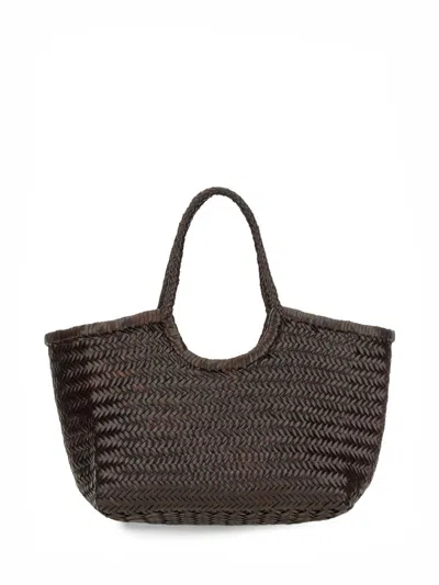 Dragon Diffusion Nantucket Large Woven Shoulder Bag In Brown