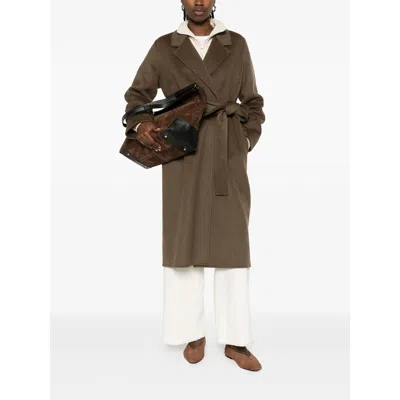 The Dynamis Studio Brown Coats In Brown