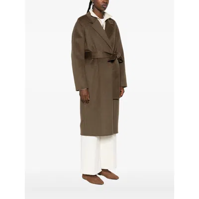 The Dynamis Studio Brown Coats In Brown