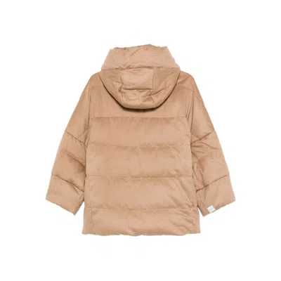 Max Mara The Cube Short Down Jacket In Neutral