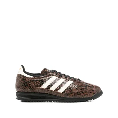 Adidas Originals Brown Sneakers In Animal Print