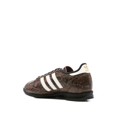 Adidas Originals Brown Sneakers In Animal Print