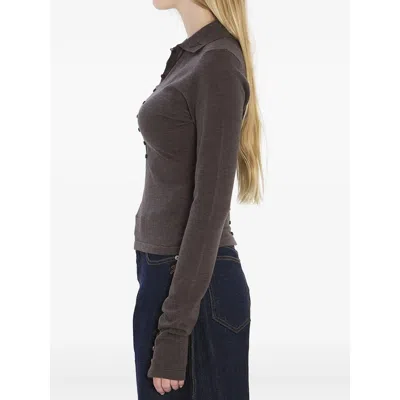 Jacquemus Women Le Polo Merino In Brown