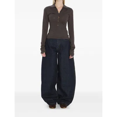 Jacquemus Women Le Polo Merino In Brown