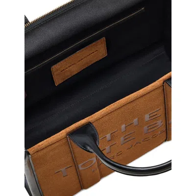 Marc Jacobs Medium Suede Tote Bag With Adjustable Strap In Brown
