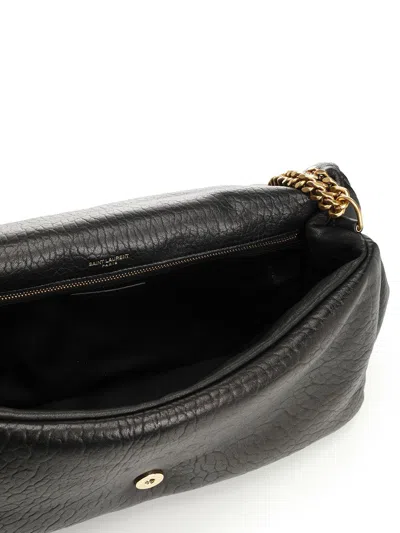 Saint Laurent Calypso Shoulder Bags Black In Black