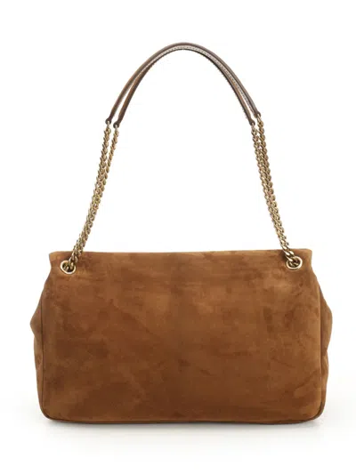 Saint Laurent Calypso Shoulder Bags Brown