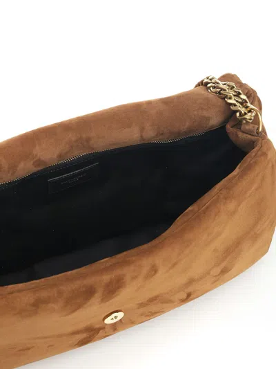 Saint Laurent Calypso Shoulder Bags Brown