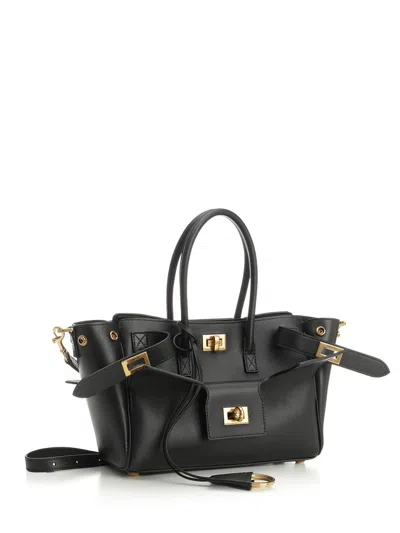 Balenciaga Carry All Bel Air Handbags Black In Black