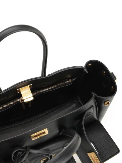 Balenciaga Carry All Bel Air Handbags Black In Black