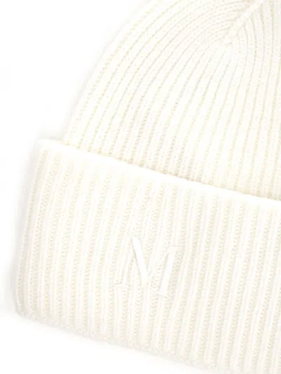 Max Mara Cashmere Hat Hats White In Multi