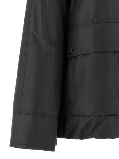 Brunello Cucinelli Cashmere Neck Down Jacket In Black