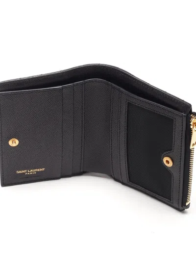 Saint Laurent Cassandre Wallets Black