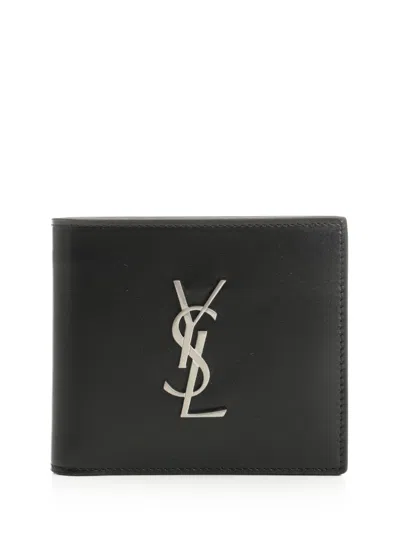 Saint Laurent Wallets Blacks And Greys In Black