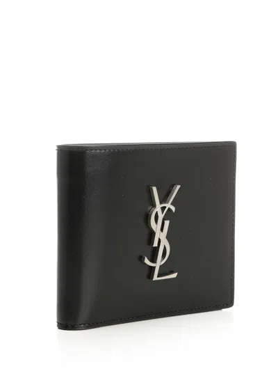 Saint Laurent Wallets Blacks And Greys In Black