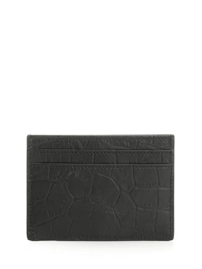 Saint Laurent Cassandre Wallets Black In Brown