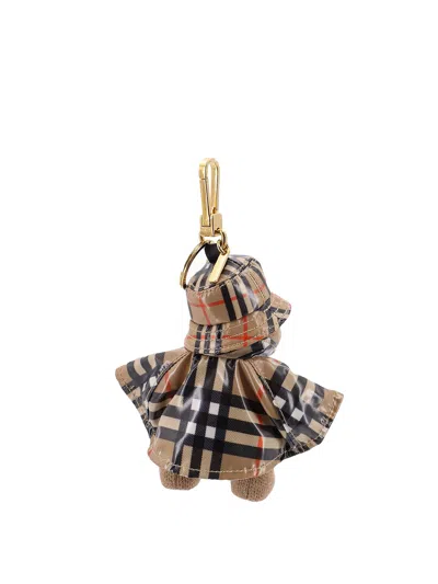 Burberry Men Charm Orsetto Thomas Keyring In Brown