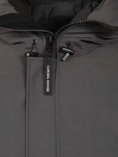 Canada Goose Granite Grey Chilliwack Bomber Jacket With Attached Hood In Gray