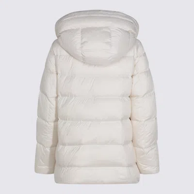 Add Hooded Puffer Coat In White