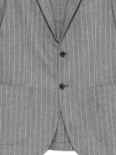 Sartorio Napoli Composé Jacket And Trousers Suit In Gray