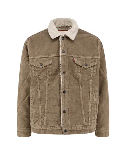 Levi's Relaxed Fit Sherpa Trkr Timber Wolf Clothing In Brown