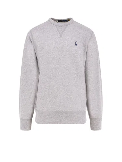 Polo Ralph Lauren Cotton Blend Sweatshirt With Logo In White