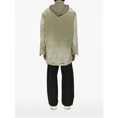 Miharayasuhiro Distressed Field Puffer Jackets Green In Green