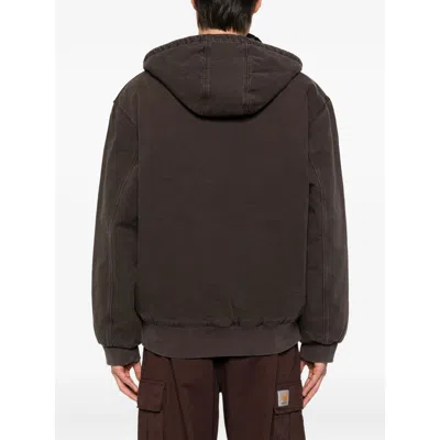 Carhartt Brown Og Active Jacket Hooded Jacket In Brown