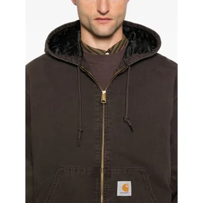 Carhartt Brown Og Active Jacket Hooded Jacket In Brown