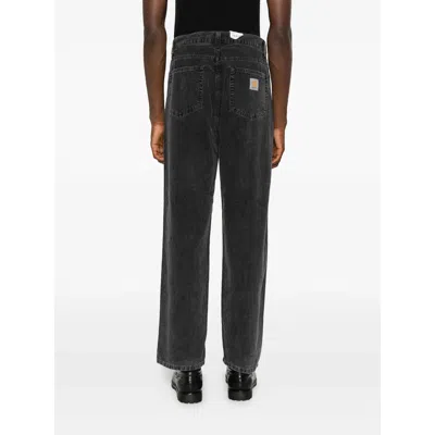 Carhartt Five-pocket Trousers In Black
