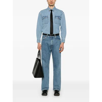 Dunst Cotton Shirts In Blue