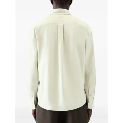 Jacquemus Simon Green Shirt With Logo Lettering On The Front In Cotton Man In Green