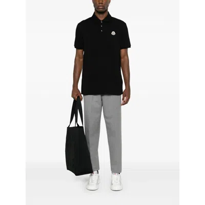 Moncler Cotton Sweaters In Black