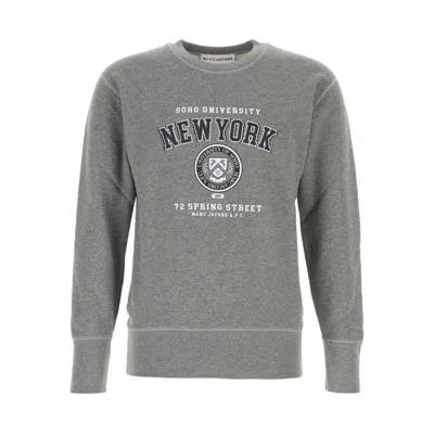 A.p.c. X Marc Jacobs Cotton Sweatshirts In Gray