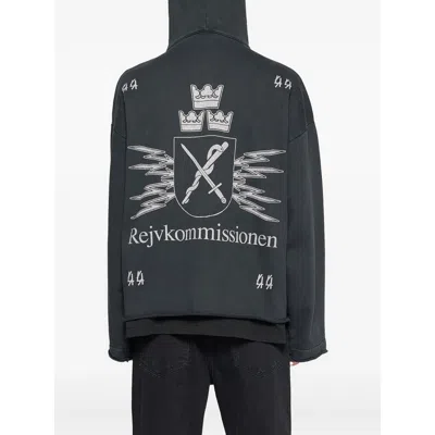 44 Label Group Commission Raw-cut Zip Hoodie In Gray