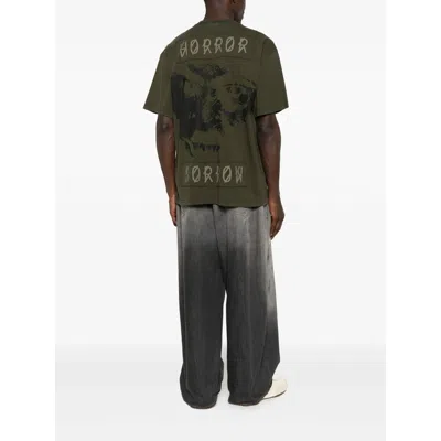 44 Label Group Green Crewneck Graphic Print T-shirt In Green
